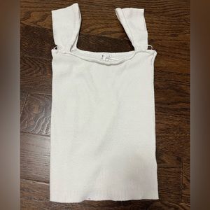 Garage- plain white tank